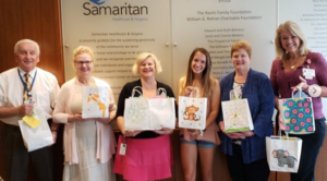Amanda delivers Grief Bags to Voorhees