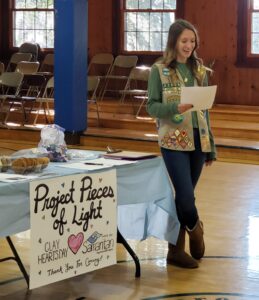 Amanda McNally Girl Scout - Project Pieces of Light for Samaritan 