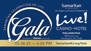 Samaritan 2025 Gala Save The Date for February 8, 2025 at Live! Casino