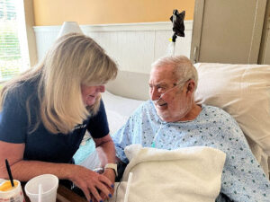 Nurse helping a patient