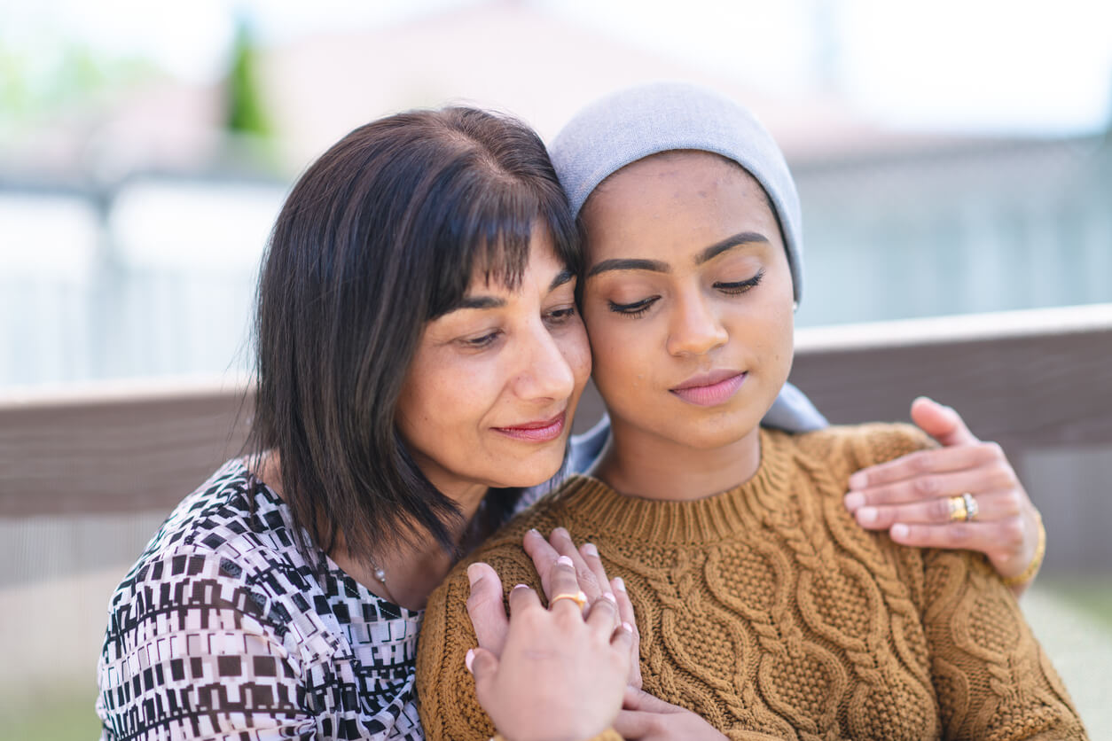 Young woman with cancer spends precious time with her mother