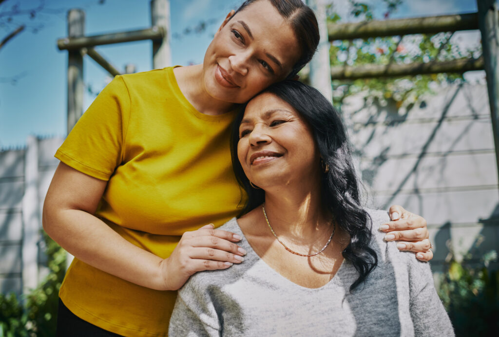 Adult Mother and Daughter Hugging
