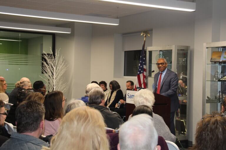 Phillip speaking at Tree