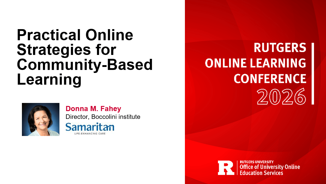 Practical Online Strategies for Community-Based Learning page slide