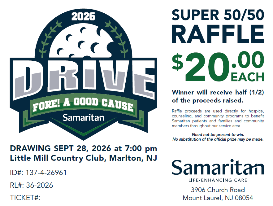 2026 Drive FORE! A Good Cause super 50/50 Raffle
