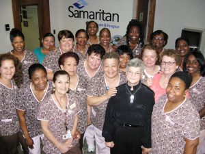 Judy Taylor with Samaritan Staff