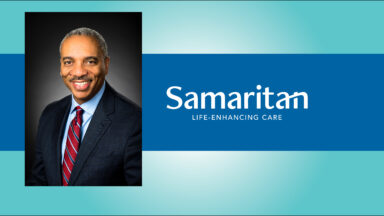 Phillip W. Heath, a black man with grey hair and grey mustache. Samaritan logo to the right.