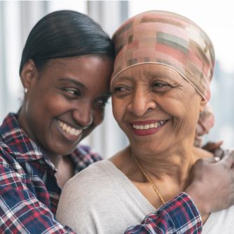 courageous woman with cancer spends precious time with adult daughter