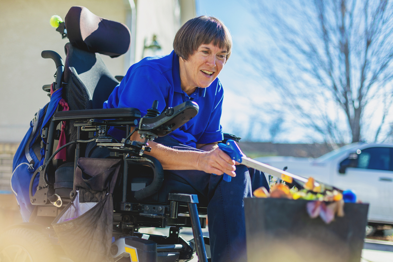 Multiple Sclerosis Patient In Wheelchair